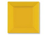Sunshine Yellow Square Paper Plates | 10" | Party Supply | 120 ct.