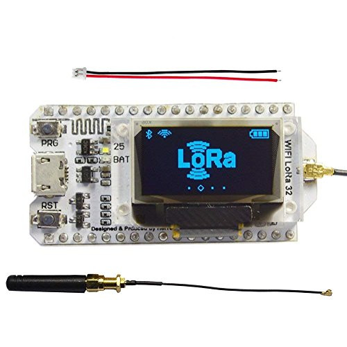 Assembled 0.96inch OLED Display Module ESP32 ESP-32S WiFi Bluetooth Lora Development Board Antenna Transceiver SX1276 915MHZ 868MHZ IOT for Arduino Smart Home DIYmall