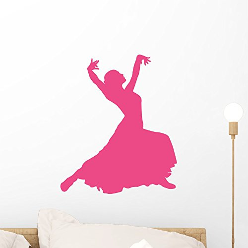 Wallmonkeys WM27986 Ballet Silhouette Style 2-Hot Pink Peel and Stick Wall Decals (18 in H x 15 in W), Small Wallmonkeys WM27986 Ballet Silhouette Style 2-Hot Pink Peel and Stick Wall Decals (18 in H x 15 in W), Small