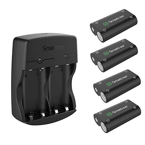 Smatree Xbox One Battery Pack 4 x 2000mAh Rechargeable Battery Compatible for Xbox One/Xbox One S/Xbox One X/Xbox One Elite Wireless Controller