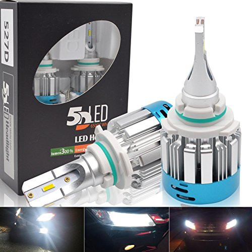 9006 HB4 LED Headlight Bulb SAFEGO 8000LM CSP Chip 6000K Xenon White Super Bright Led Headlight Conversion Kit 12V,1 Pair-2 Year Warranty 