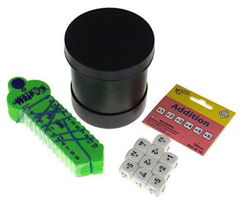 Hickoryville Addition Education Bundle - Learning Wrap-Ups Addition, Addition Dice & Dice Cup with Lid