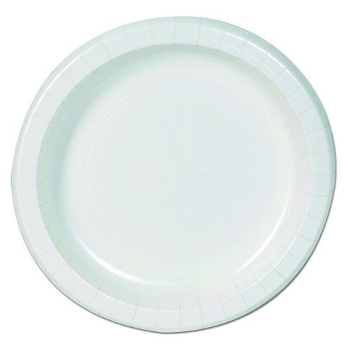 Dixie 8.5" Basic Paper Plates by GP PRO (Georgia-Pacific), White, DBP09W (Pack of 500)