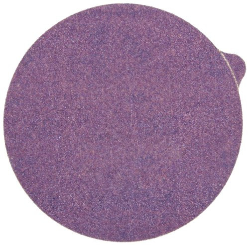 3M Stikit Paper Disc 735U with Tab, PSA Attachment, Ceramic Aluminum Oxide Bland, 6" Diameter, P80 Grit (Pack of 50)
