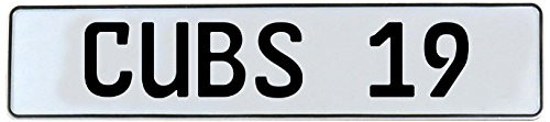Vintage Parts 541728 CUBS 19 MLB Chicago White Stamped Street Sign Mancave Wall Art