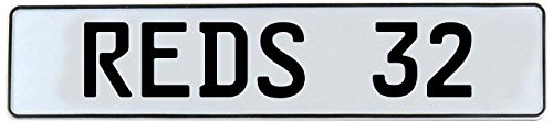Vintage Parts 541880 REDS 32 MLB Cincinnati White Stamped Street Sign Mancave Wall Art