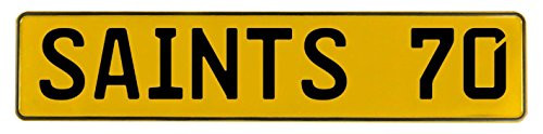Vintage Parts 545528 Yellow Stamped Street Sign Mancave Wall Art (70 NFL New Orleans)
