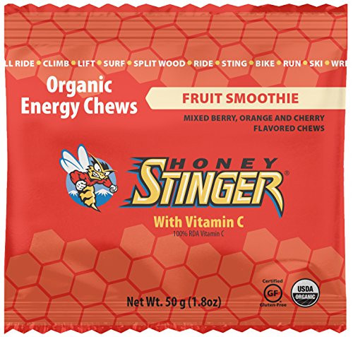Honey Stinger Organic Energy Chews, Fruit Smoothie, Sports Nutrition, 1.8 Ounce (Pack of 12)