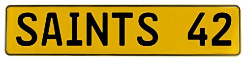 Vintage Parts 545500 Yellow Stamped Street Sign Mancave Wall Art (42 NFL New Orleans)