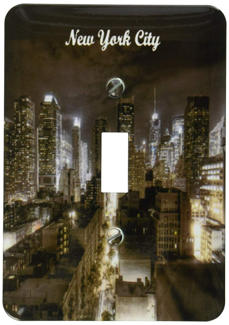 3dRose lsp_174201_1 Image of New York City At Night Light Switch Cover