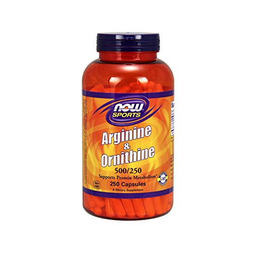 NOW Sports L-Arginine & Ornithine 500/250 mg,250 Capsules