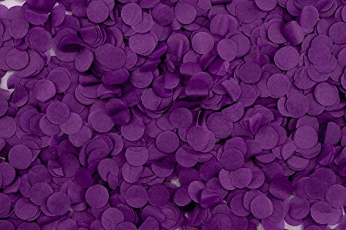 1" Purple Tissue Confetti Circles For Confetti Poppers,Confetti Balloons And More!