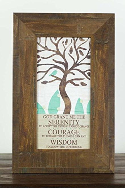 Summer Snow The Serenity Prayer God Grant Me Restoration Wood Tree Sign Art Decor 10x16