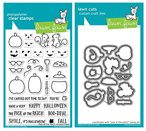 Lawn Fawn Pick of The Patch Clear Stamp Set and Coordinating Lawn Cuts Dies Bundle of Two Items (LF1754 and LF1755) Lawn Fawn Pick of The Patch Clear Stamp Set and Coordinating Lawn Cuts Dies Bundle of Two Items (LF1754 and LF1755)