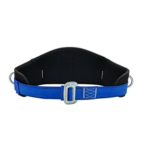 Aoneky Body Belt with Hip Pad and Double Side D-Ring, Fall Arrest Safety Harnesses (Blue)