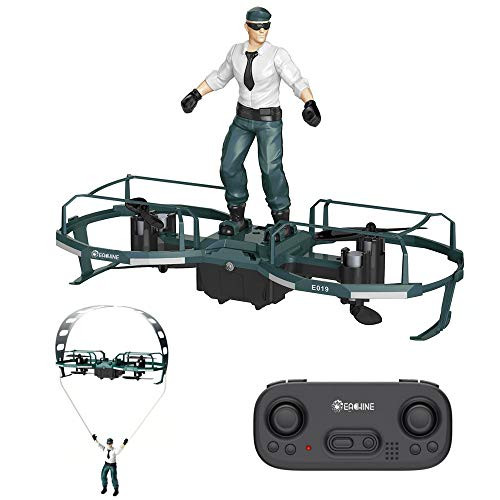 Mini Quadcopter Drone for Kids and Adults,EACHINE E019 RC Stunt Paraglider Flight Mode Altitude Hold Mode Mini Quadcopter Drone RTF - Green