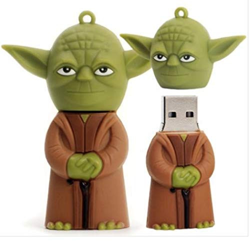 8GB Star Wars Jedi Master Yoda, Master Jedi Shaped Lovely Cartoon USB Flash Drives, Data Storage Device, USB Memory Stick Pen, Thumb Drive
