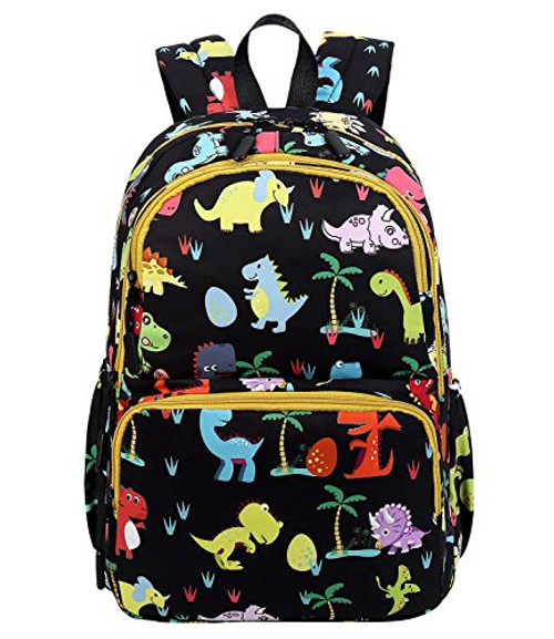 Abshoo Cute Lightweight Kids Dinosaurs Backpacks For School Boys Bookbag (Black)