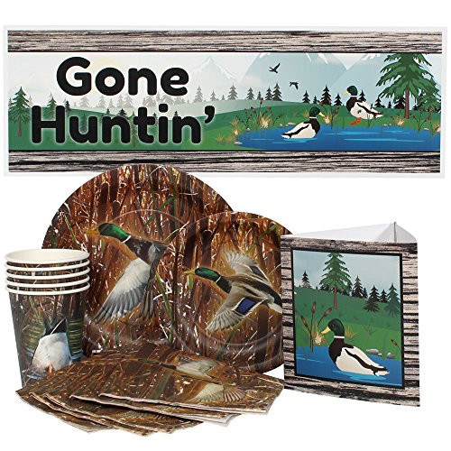 Birthday Direct 68 Piece Duck Hunting Party Package for 16 Guests