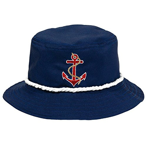 Anchors Aweigh Party Bucket Hat, 10" x 4.5", 6 Ct.