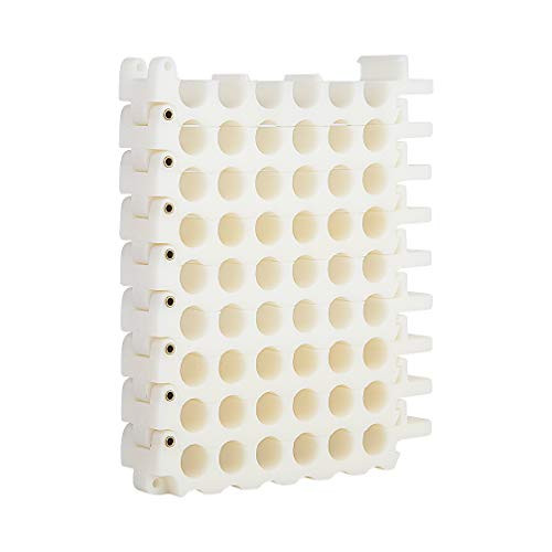 Cable Comb Tool 48-Hole Cable Dresser, Bundler and Organizing Tool for Data Center, Server Rooms and Machine Room Wire Management and Organizer (6 holes x 8 rows, White)