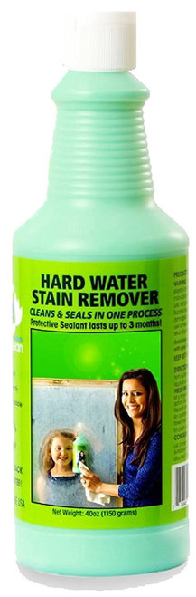 Bio Clean: Eco Friendly Hard Water Stain Remover (20oz Large)- Our Professional Cleaner Removes Tuff Water Stains From Shower doors, Windshields, Windows, Chrome, Tiles, Toilets, Granite, steel e.t.c