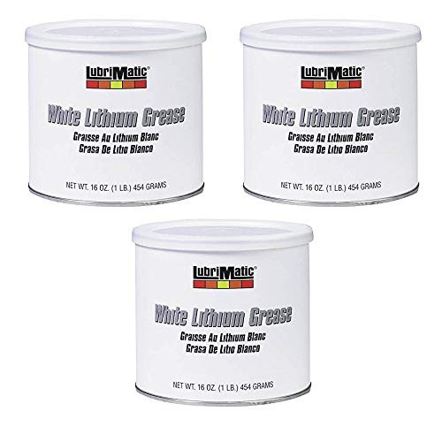 Plews / Edelmann 11350 Lubrimatic Lithium Grease, 16 oz Can, White, Pack of 3