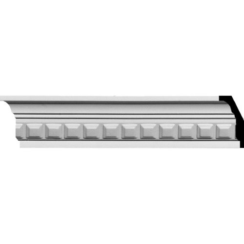 2 1/4"H x 2"P x 3 1/8"F x 94 1/2"L Blackthorne Crown Moulding (2-Pack)