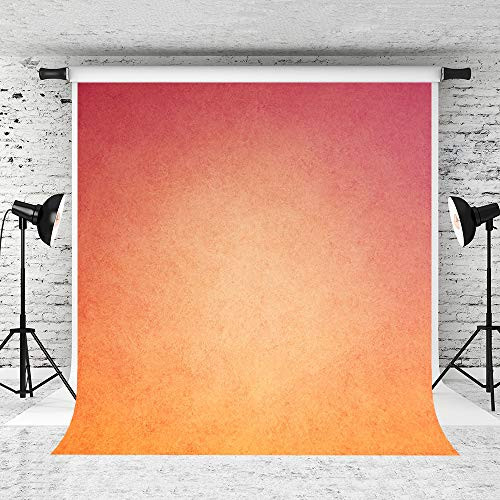 Kate 5x7ft Red Orange Colored Portrait Backdrop for Photography Gradient Colored Abstract Background Photo Booth Props
