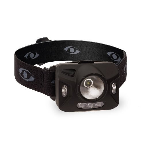 GSM Outdoors CYC-RNG1XP Cyclops Ranger Xp 4 Stage Head Lamp with 3 Green LED Lights, Black Strap