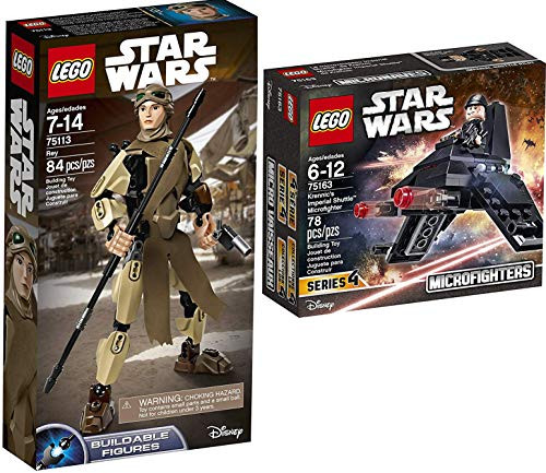 LEGO Ship Figure Command Shuttle Star Wars Microfighters Krennic's Imperial Shuttle Bundled Buildable Figure Rey 75113 2 Items LEGO Ship Figure Command Shuttle Star Wars Microfighters Krennic's Imperial Shuttle Bundled Buildable Figure Rey 75113 2 Items