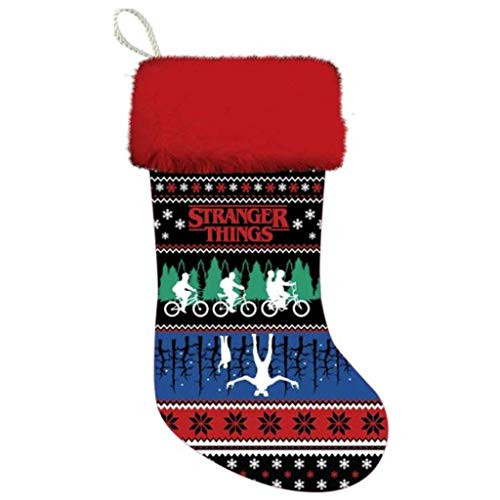 Kurt Adler Stranger Things 19" Ugly Sweater Design Stocking Standard