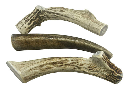 WhiteTail Naturals Brand -3 Pack- Deer Antler Dog Chews Medium 5'