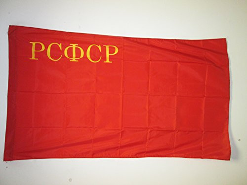 AZ FLAG Russian Soviet Federative Socialist Republic 1937-1954 Flag 3' x 5' for a Pole - Soviet Russia RSFSR Flags 90 x 150 cm - Banner 3x5 ft with Hole