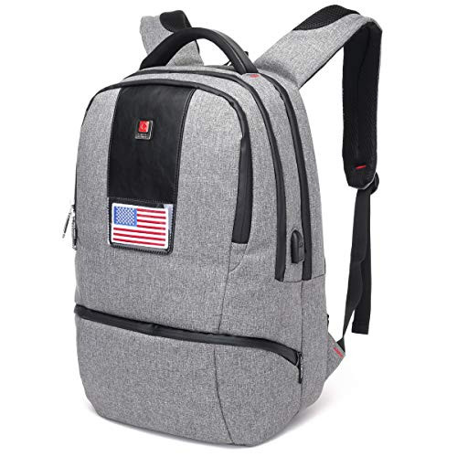 CrossLandy School College Backpack Laptop USB Charging Bookbag Headphone Port CrossLandy School College Backpack Laptop USB Charging Bookbag Headphone Port