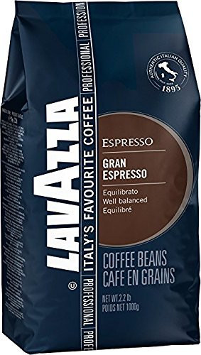 Lavazza Grand Espresso Whole Bean Coffee, 2.2-lbs (Pack of 2)