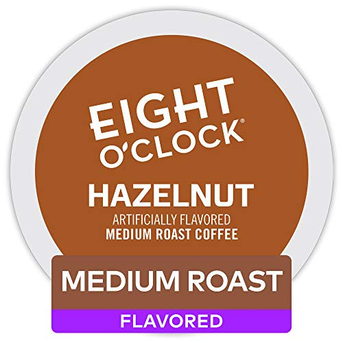 Eight O'Clock Coffee Hazelnut, Single Serve Coffee K-Cup Pod, Medium Roast, 72