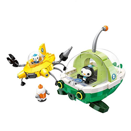 Enlighten Octonauts Rescue Ship GUP-E Guppy GUP-D Mobula Vehicle & Barnacles Peso 429pcs Building Block Set-Without Original Box
