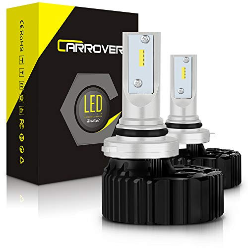 9006 HB4 LED Headlight Bulbs Fanless, CAR ROVER 60W 10000 Lumens 6500K Extremely Bright CSP Chips Conversion Kit