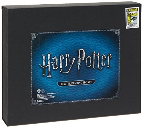 HARRY POTTER SDCC 2017 Exclusive - Pewter Key Rings - 5 Pc Set Novelty Accessories