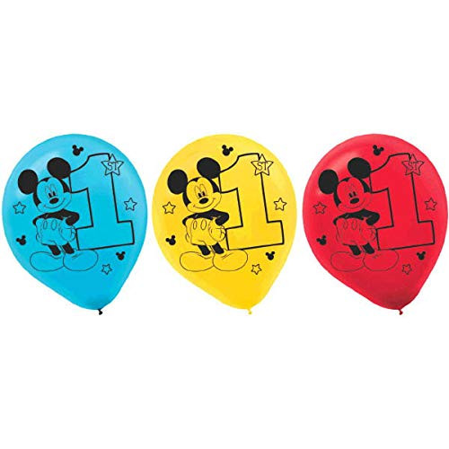 Disney© Mickey's"Fun to be One" Latex Balloons - Assorted Colors, Party Favor, 90 Ct.