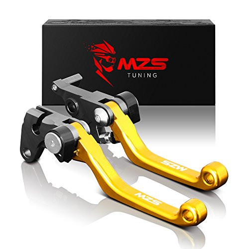 MZS Pivot Levers Brake Clutch CNC for Honda CRF250L CRF250M 2012-2018/ CRF250L RALLY 2017-2018 (Gold)