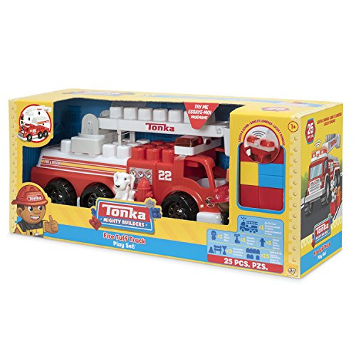 Tonka Mighty Builders Lights 'n Sounds Fire Tuff Truck Play Set (25-Piece) Try Me Package + Fireman & Firedog | Portable Storage, Easy Cleanup, Safe, Fun, Bright Colors | Imagination Creative Toys Tonka Mighty Builders Lights 'n Sounds Fire Tuff Truck Play Set (25-Piece) Try Me Package + Fireman & Firedog | Portable Storage, Easy Cleanup, Safe, Fun, Bright Colors | Imagination Creative Toys