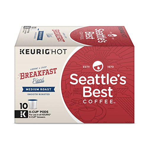 Seattle's Best Coffee Breakfast Blend Medium Roast Single Cup Coffee for Keurig Brewers, 6 Boxes of 10 (60 Total K-Cup pods) Seattle's Best Coffee Breakfast Blend Medium Roast Single Cup Coffee for Keurig Brewers, 6 Boxes of 10 (60 Total K-Cup pods)