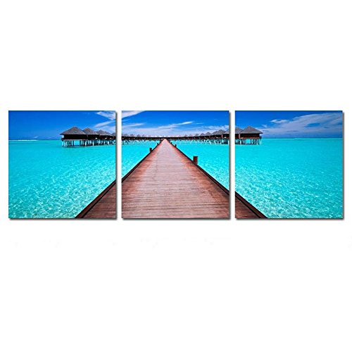 Wieco Art Blue Ocean 3 Piece Giclee Canvas Prints Wall Art Paintings for Living Room Bedroom Home Decorations Modern Stretched and Framed Seascape Artwork Grace Sea Beach Pictures Printed on Canvas Wieco Art Blue Ocean 3 Piece Giclee Canvas Prints Wall Art Paintings for Living Room Bedroom Home Decorations Modern Stretched and Framed Seascape Artwork Grace Sea Beach Pictures Printed on Canvas