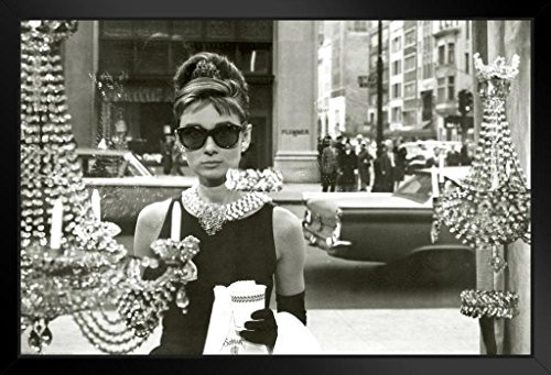 Pyramid America Audrey Hepburn Window Scene Breakfast at Tiffanys Holly Golightly Comedy Movie Film Black Wood Framed Poster 14x20 inch Pyramid America Audrey Hepburn Window Scene Breakfast at Tiffanys Holly Golightly Comedy Movie Film Black Wood Framed Poster 14x20 inch