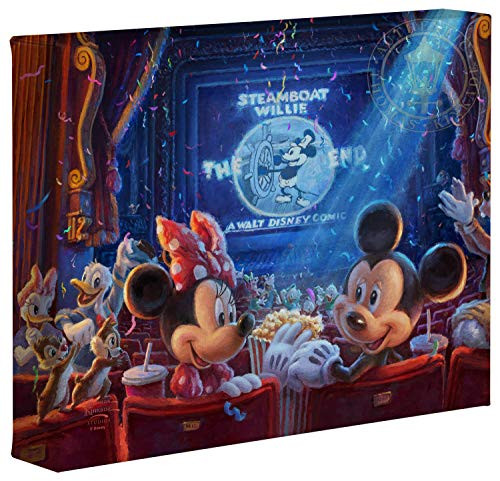 Thomas Kinkade Studios Disney 90 Years of Mickey 8" x 10" Gallery Wrapped Canvas