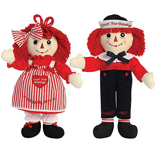 Aurora World Raggedy Ann & Andy Blessings Soft Dolls Set Aurora World Raggedy Ann & Andy Blessings Soft Dolls Set