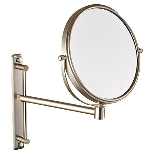 GURUN Two-Sided Swivel Wall Mount Magnifying Mirror Brushed Nickel with 10x Magnification 1106N(8 Inches,10x) GURUN Two-Sided Swivel Wall Mount Magnifying Mirror Brushed Nickel with 10x Magnification 1106N(8 Inches,10x)