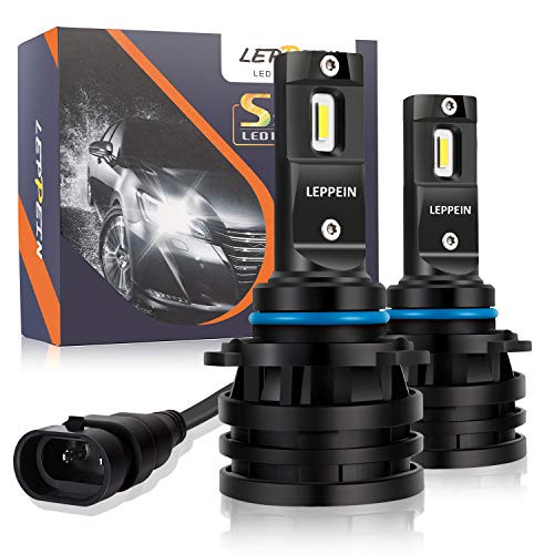 9006/HB4 LED Headlight Bulbs leppein S Series Low Beam/Fog Light Bulbs 12xCREE Chips 6500K 6000LM 56W Cool White All-in-one Conversion Kit